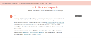 Learn how to solve Mailchimp's Omnivore warning issue with email list cleaning